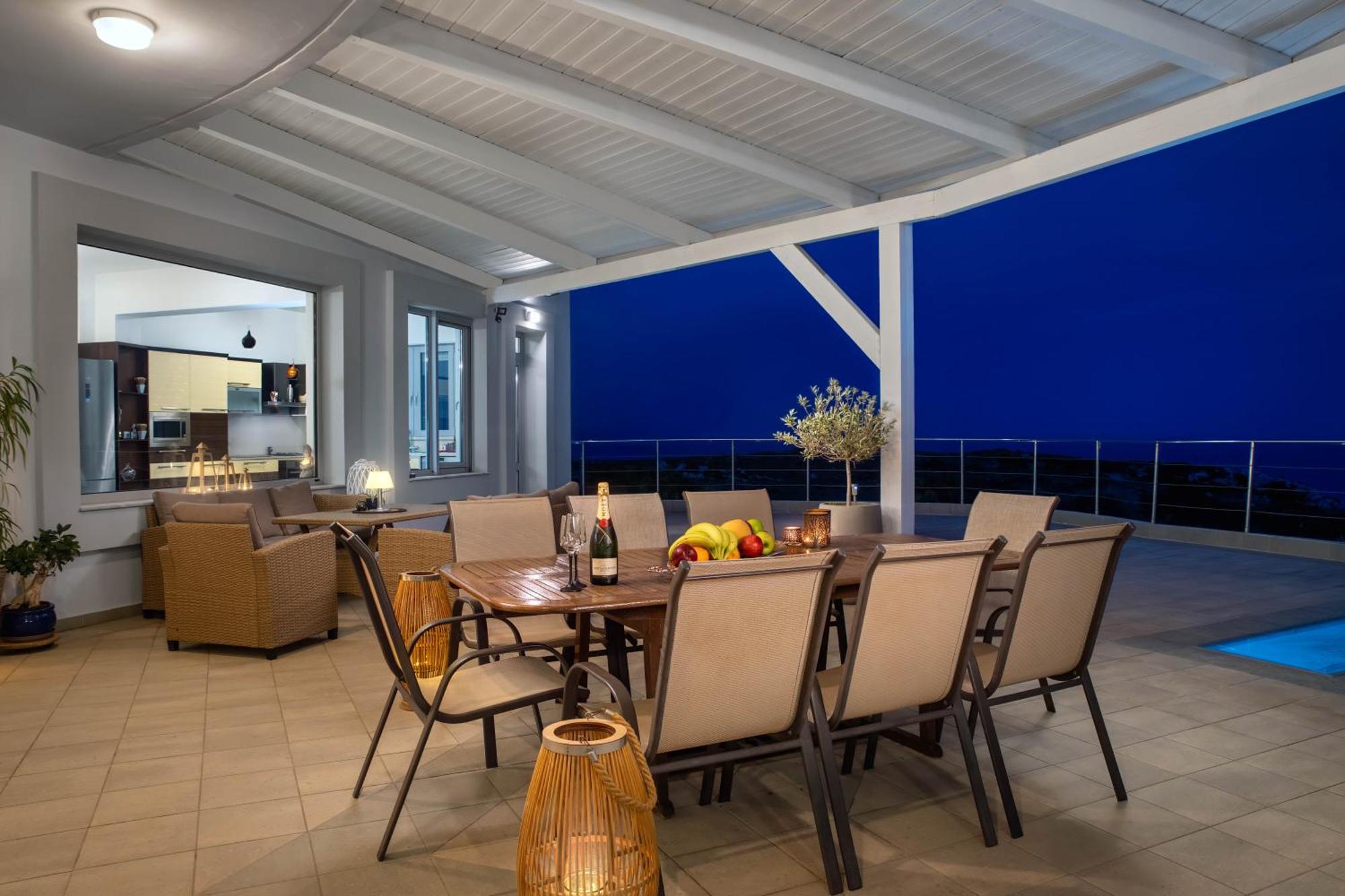 Villa Zafira - Seaview Manor With Heated Pool Kallithea  Exterior photo