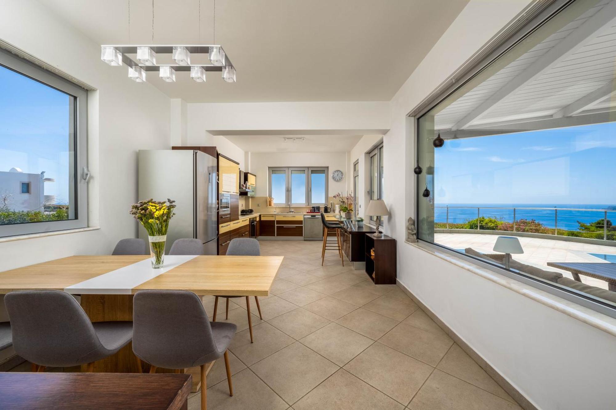 Villa Zafira - Seaview Manor With Heated Pool Kallithea  Exterior photo